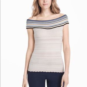 AT-THE-SHOULDER FITTED SWEATER